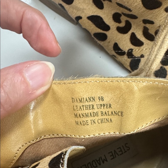 Steve Madden Leopard Boots Size 9 - Picture 4 of 16